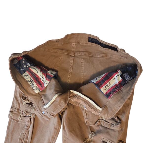 Rockstar Original Kap Tan Cargo Jeans Men's size 40 - Picture 5 of 12